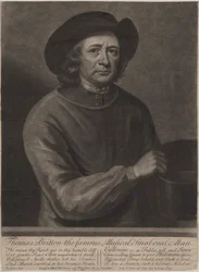 Thomas Britton, grabado por John Simon, 1703
